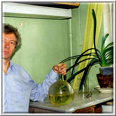 A. V. Sergeev in his lab of the former 16th ...[28 words]... St. Petersburg, Russia, April 14, 1999.