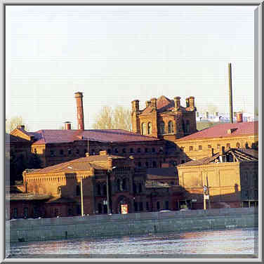 View of Kresty prison from Robespyera Embankment ...[15 words]... St. Petersburg, Russia, April 21, 1999.