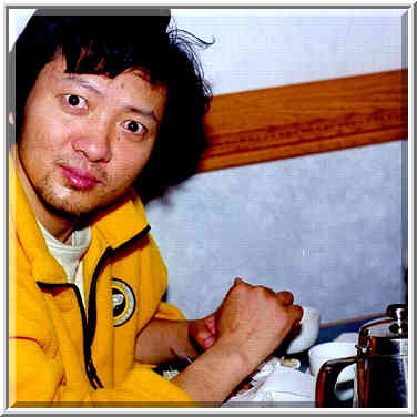 Jack Yang in King Buffet restaurant. Lafayette, Indiana, April 30, 1999.