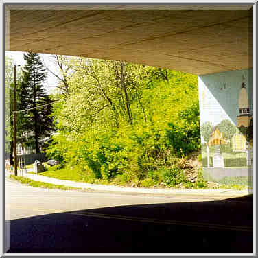 Ferry St. going under 18th St. Lafayette, Indiana, May 3, 1999.