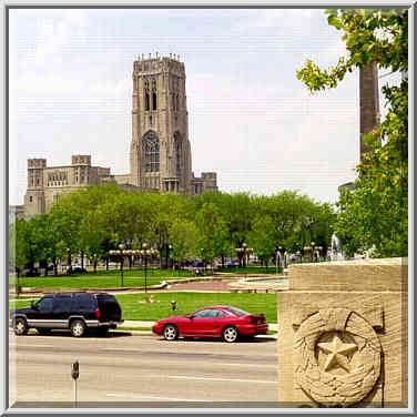 World War Memorial in Indianapolis (stars are ...[6 words]... Rite Cathedral. Indiana, May 4, 1999.