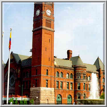 Union Station in downtown Indianapolis. Indiana, May 4, 1999.