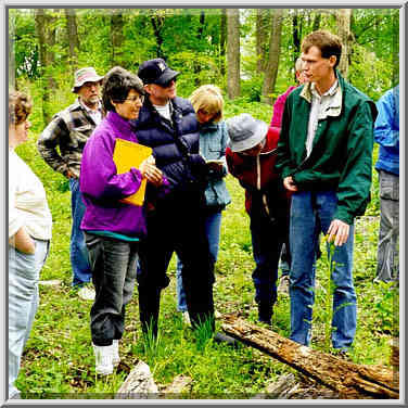 A botanical tour on prairie at a future site of ...[5 words]... West Lafayette, Indiana, May 8, 1999.