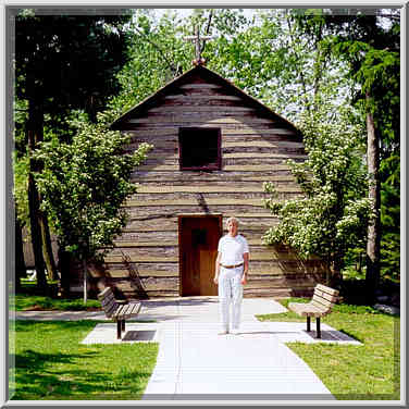 Log Chapel at the University of Notre Dame. South Bend, Indiana, May 21, 1999.