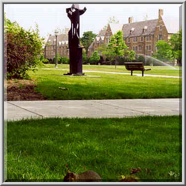 A squirrel near Residence Halls at the University ...[3 words]... South Bend, Indiana, May 21, 1999.