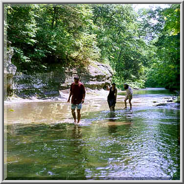 Potholes Park, Fall Creek Gorge. The trip was ...[7 words]... Pine Village, Indiana, June 5, 1999.