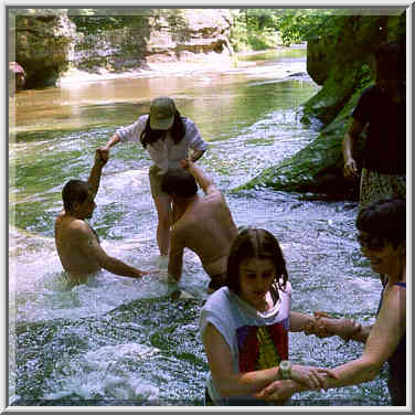 International students of Purdue University ...[15 words]... Pine Village. Indiana, June 5, 1999.