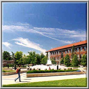 Founders Park at Purdue University, West Lafayette IN, 20 June, 1999.