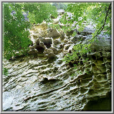 Pine Hills Park in Indiana, July 24, 1999. Honeycomb wall.