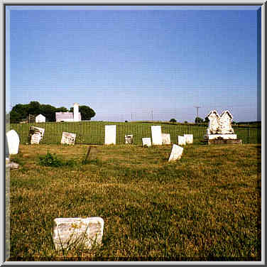 A cemetery near Wingate, Indiana, July 24, 1999.