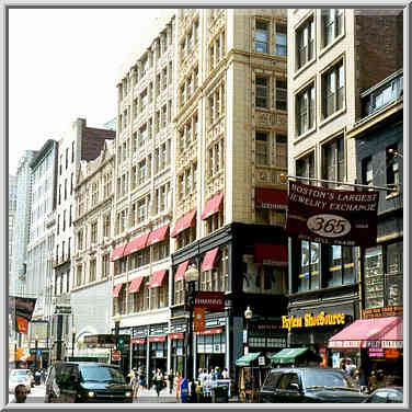 Shopping area at Washington St. in Boston MA, July 31, 1999.