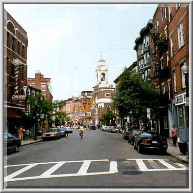 Italian district at North End in Boston MA, July 31, 1999.