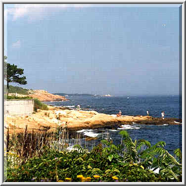 Atlantic Ocean in Rockport, north from Boston, August 1, 1999.