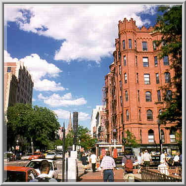 Newbury St. at Back Bay in Boston, August 2, 1999.