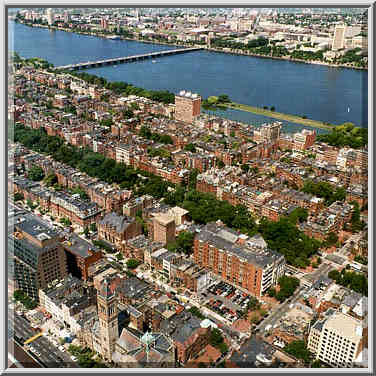 View of New Old South Church (bottom of the ...[8 words]... Tower in Boston, August 3, 1999.