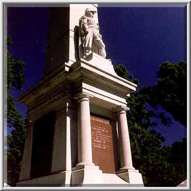 A monument to gen. W. H. Harrison (built in ...[11 words]... near Lafayette IN, August 15, 1999.