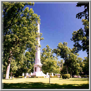 A park at Tippecanoe Battlefield near Lafayette IN, August 15, 1999.