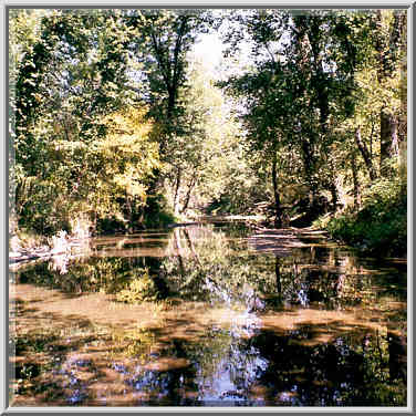 Burnett Creek during dry weather near Battle ...[3 words]... Lafayette. Indiana, September 11, 1999.