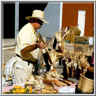 Corn festival in Brookston, north from Lafayette, Indiana. September 18, 1999.