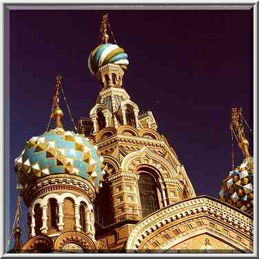 Church of Savior on Blood in downtown St. Petersburg. Russia, February 1, 2000