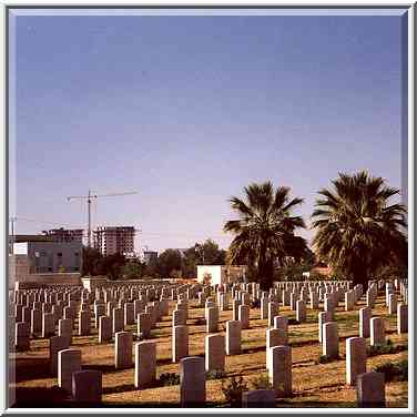 British Army World War I cemetery in downtown Beer-Sheva. February 12, 2000