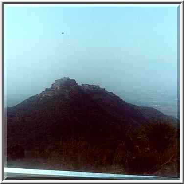 Nimrod Fortress (?) on Golan Heights. The Middle East. February 19, 2000