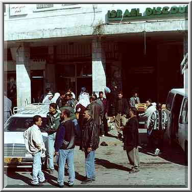 Sultan Saliman St. in Jerusalem. The Middle East, February 26, 2000