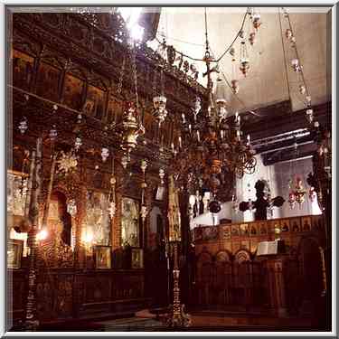 Church of the Nativity in Bethlehem. The Middle East, February 26, 2000