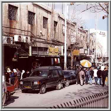 Sultan Saliman St. in Jerusalem. The Middle East, February 26, 2000