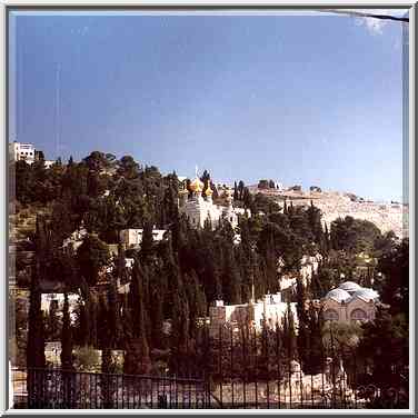 Church of All Nations and St. Mary Magdalene in Jerusalem. The Middle East, February 26, 2000