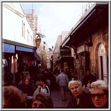 Via Dolorosa in Old City of Jerusalem. The Middle East, February 26, 2000