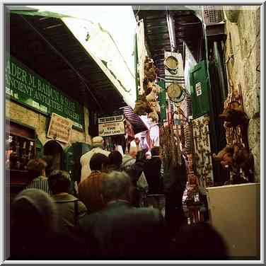 Via Dolorosa in Old City of Jerusalem. The Middle East, February 26, 2000