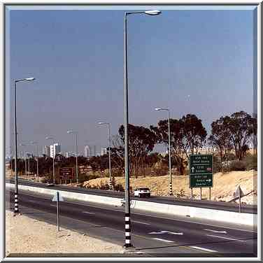 Northern approach to Beer-Sheva, Hevron Rd. The Middle East, March 4, 2000