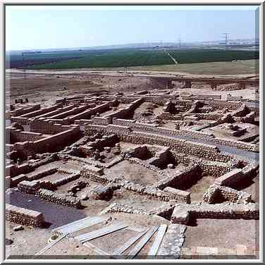 Tel Sheva excavations near Beer-Sheva. The Middle East, March 4, 2000