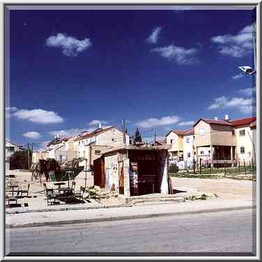 Cafe at Hashalom Rd. Beer-Sheva, The Middle East, March 10, 2000