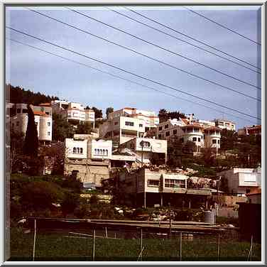 An Arab village near Umm El Fahm, view from the ...[2 words]... Afula. The Middle East, April 1, 2000