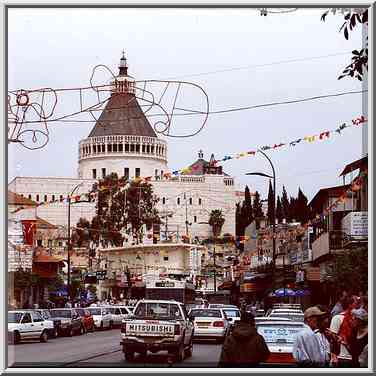 Church of Annunciation. Nazareth, the Middle East, April 1, 2000