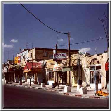 The central K.K.L. Pedestrian Mall in Old City at ...[8 words]... the Middle East, April 8, 2000