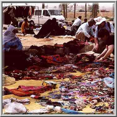 Bedouin Market. Beer-Sheva, the Middle East, April 13, 2000