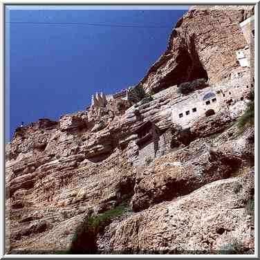 St. George Monastery, near Jericho. The Middle East, April 15, 2000