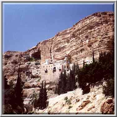 In St. George Monastery in a canyon of Wadi Kelt ...[3 words]... The Middle East, April 15, 2000