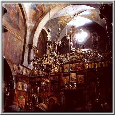 In St. George Monastery, near Jericho. The Middle East, April 15, 2000