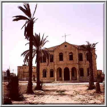 Abandoned school for Bedouin children in ...[2 words]... The Middle East, April 20, 2000