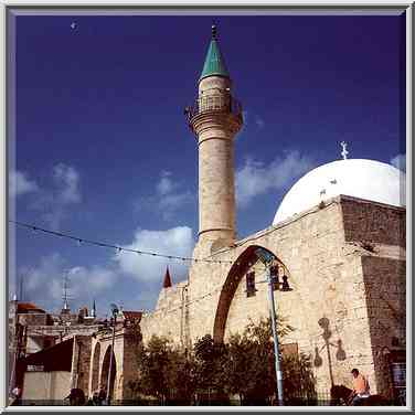 A mosque in Old City of Akko. The Middle East, April 22, 2000