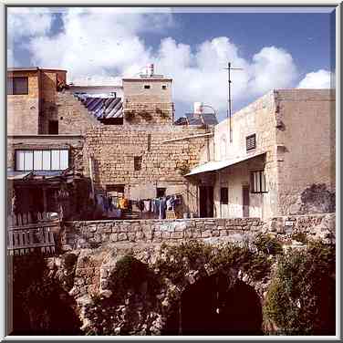 Old City of Akko from embankment. The Middle East, April 22, 2000