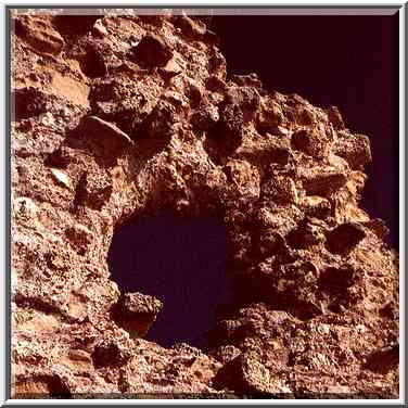 Ruins of the ancient port of Ashkelon. The Middle East, May 6, 2000