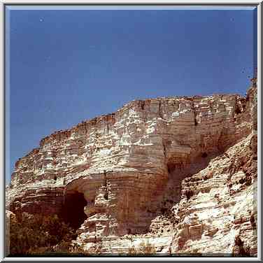 Ein Avdat canyon in Negev Desert. The Middle East, May 10, 2000