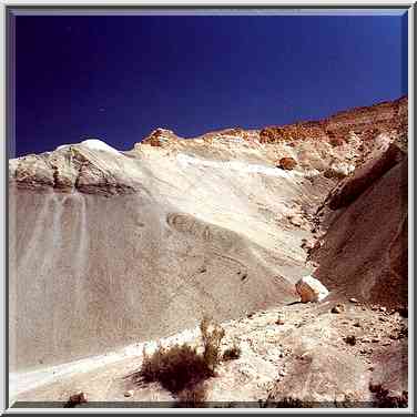 Canyon of Horim Creek near Sede Boqer in Negev Desert. The Middle East, May 10, 2000