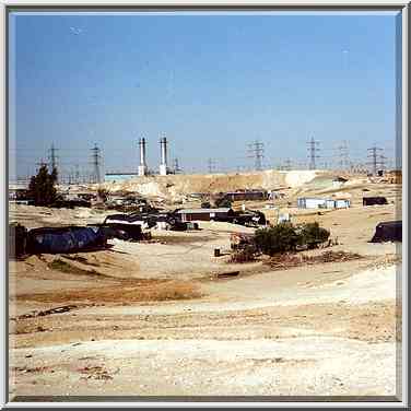 Bedouin settlements along the road south from Beer-Sheva. The Middle East, May 10, 2000