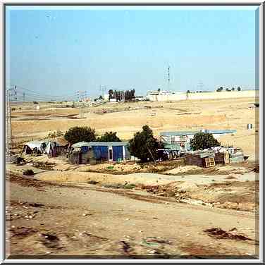 Bedouin settlements along the road south from Beer-Sheva. The Middle East, May 10, 2000